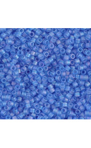 Miyuki delica Beads 11/0 - Matted transparent azure ab DB-1285